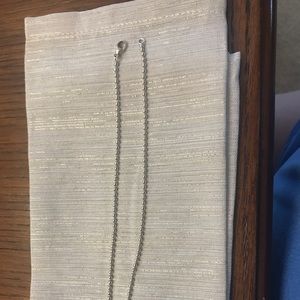 Tiffany and co sterling silver bead necklace